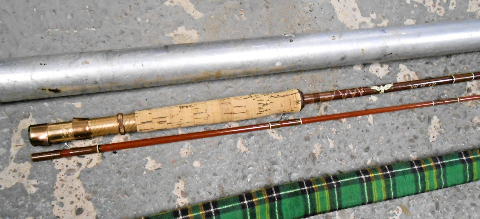 Vintage FENWICK Feralite FF84 Fly 8’6″ Rod- USA- #H53541 fly line 5-6