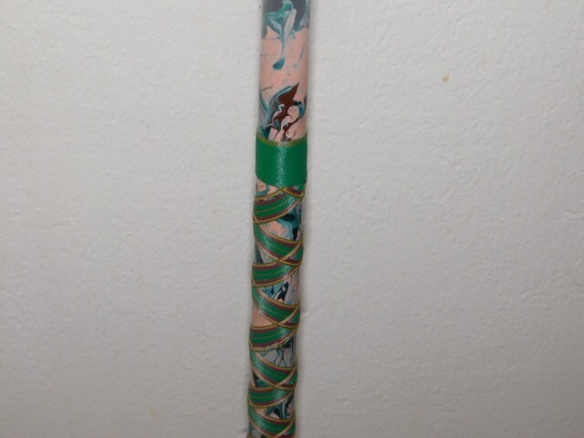 CUSTOM SPINNING ROD OLIVE GREEN TAN BROWN CAMOFLAUGE MARBLE 10-25 LB 7′ NEW