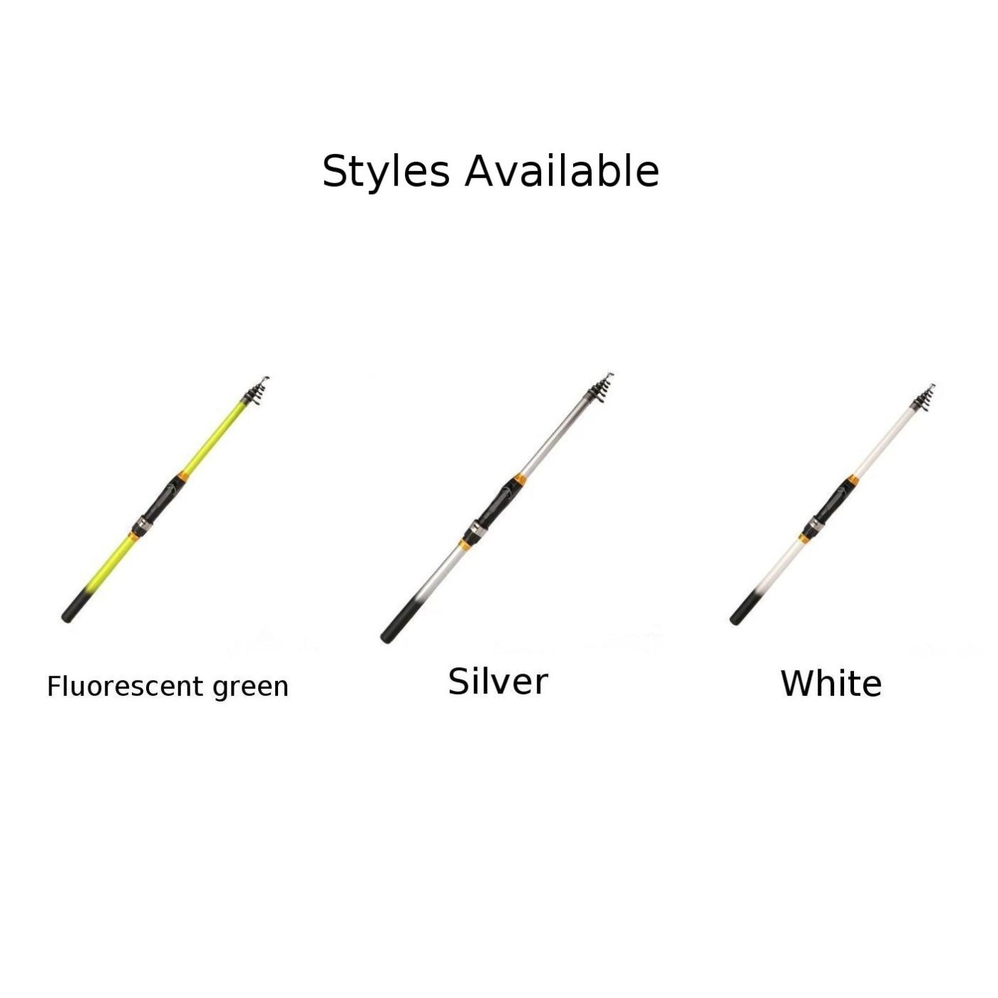 Compact Telescopic Fishing Rod Lightweight 46cm Collapsed Size Extended Lengths