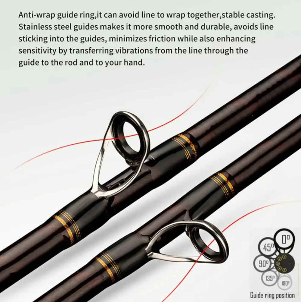 Octopus Rod Jigging Fishing Rod 1.7M Carbon H Power Fishing Rod Boat Fishing Rod