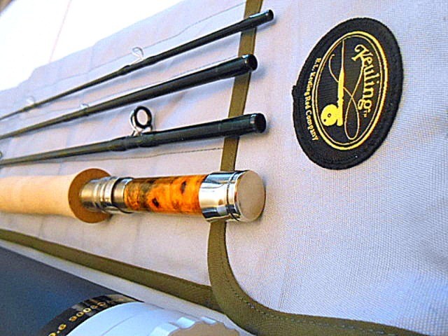 E.L. KEULING ROD CO 9′ 6 WT. DOWN-LOCKING 4PC CARBON FIBER FLY ROD 2026 USA