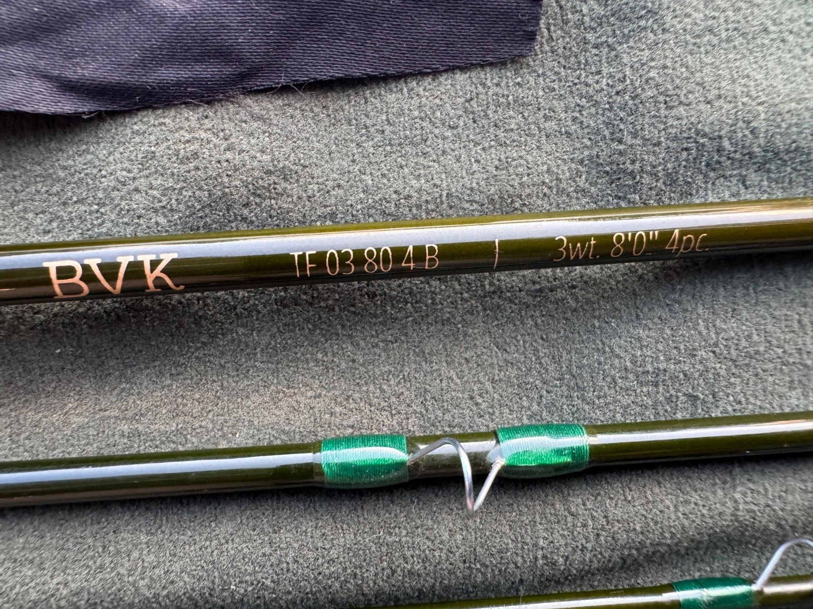Temple Fork Outfitters BVK 8’0″ 3wt 4pc Fly Rod Fast Action + Sleeve