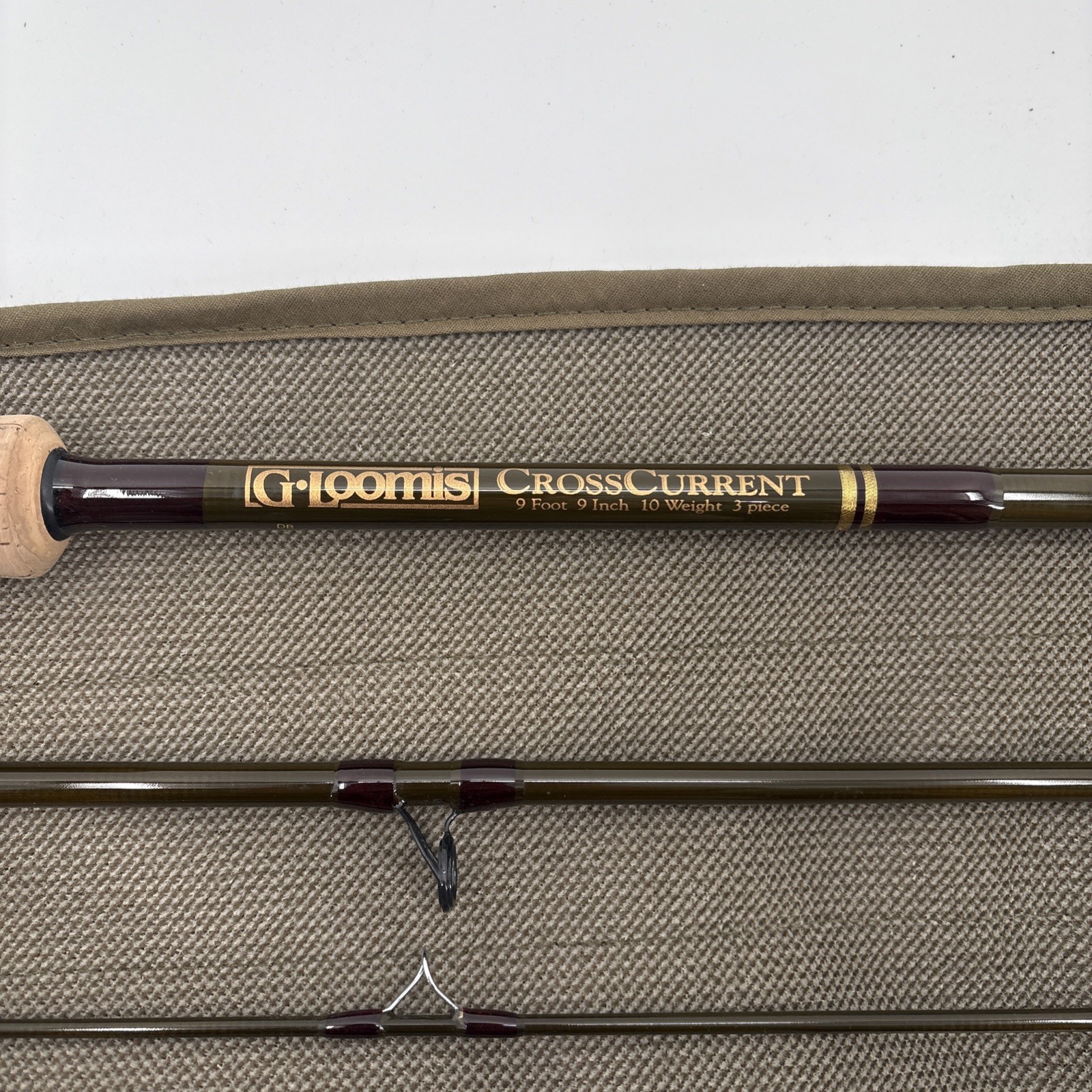 G LOOMIS 9 FOOT 9 INCH 10 WEIGHT 3 PIECE USED CONDITION