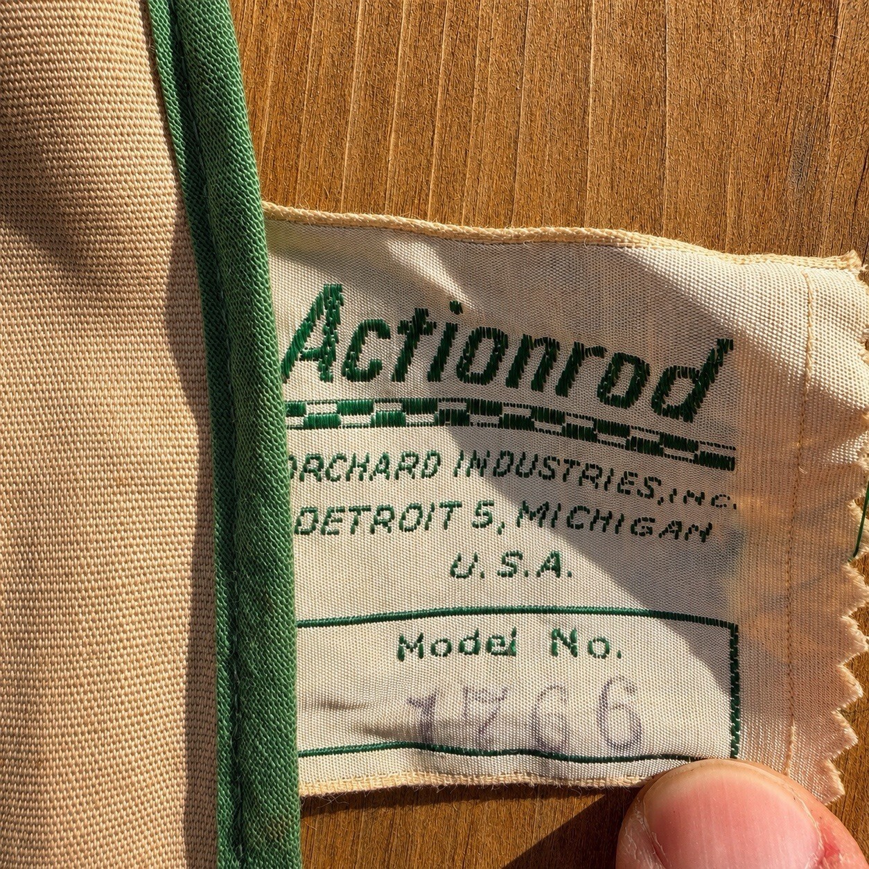 Vintage Actionrod 1766 Fiberglass Spinning Rod Orchard Industries w/ Tube 1950s