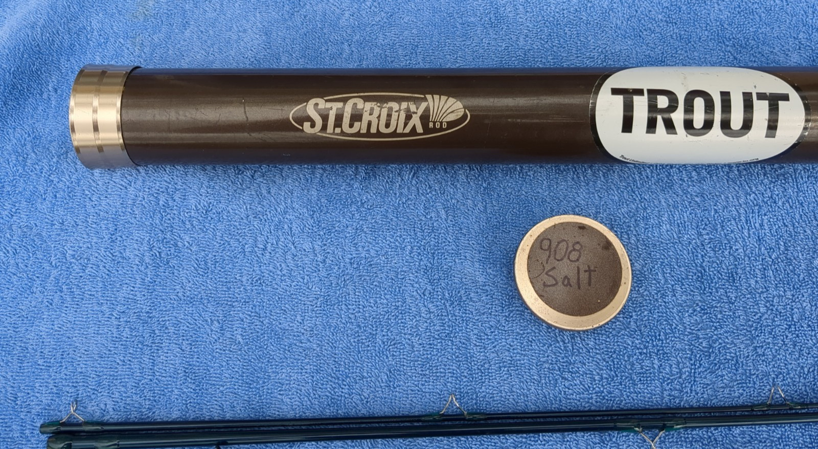 St Croix Rod, Legend Elite Saltwater Fly Rod, 9′ 8wt, ESW908.4, USA NF03905 Case