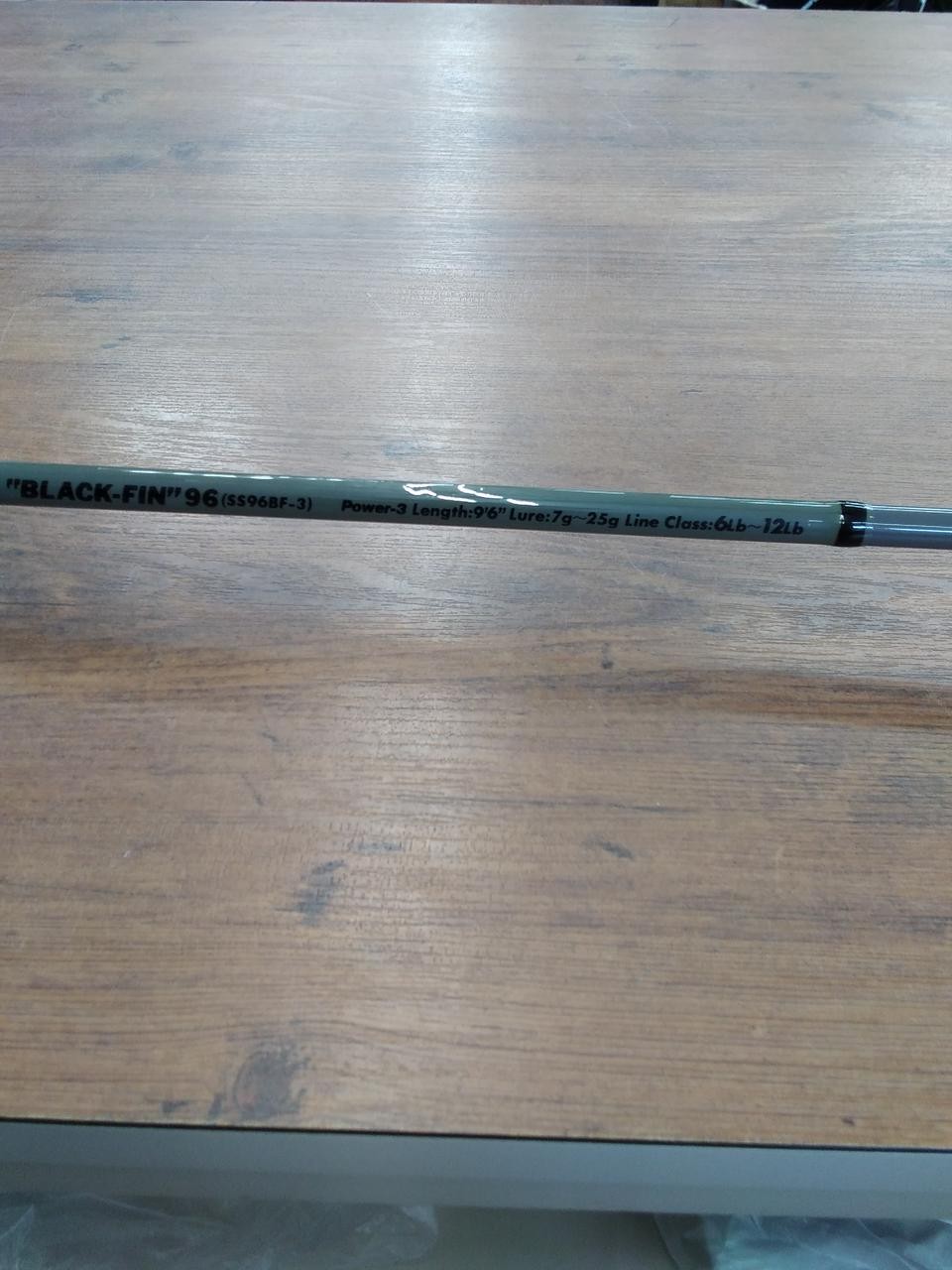 Sarusu Black Fin 96 Sea Bass Fishing Rod 6-12lb, 7-25g, 2-piece
