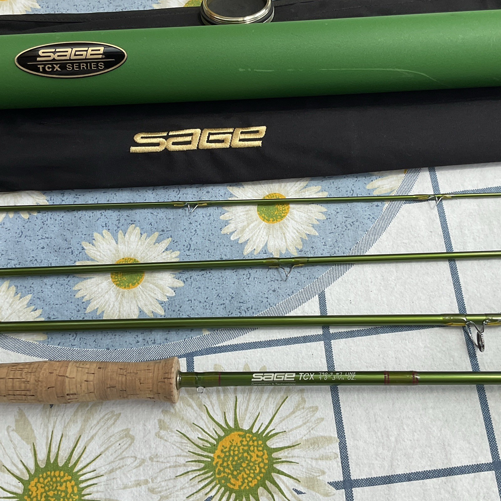 SAGE TCX 790-4 9’ 7wt 4pc Fly Rod Excellent condition Original tube / Sock