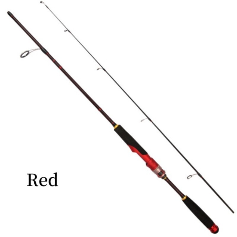 5’9″ Fishing Rod Carbon Fiber Casting Poles Travel Spinning Rod 2 Sections Bass