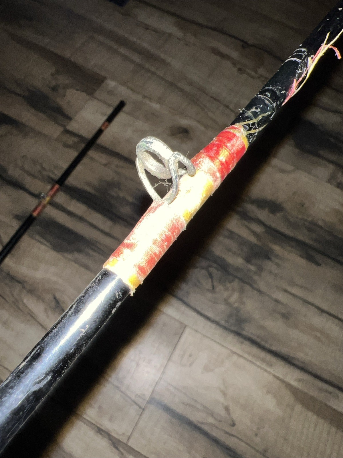 Vintage HARNELL 830 2pc Fishing Rod With Cork Handle 7’6” USA 20lb Line