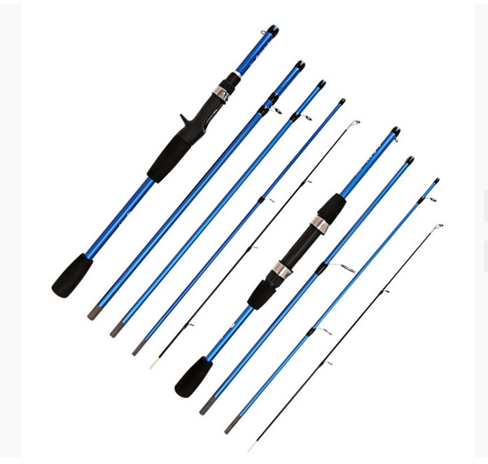 Mini Fishing Rod 4/5 Section 1.8m/2.1mTravel Carbon Casting Weight 5-20g Fast