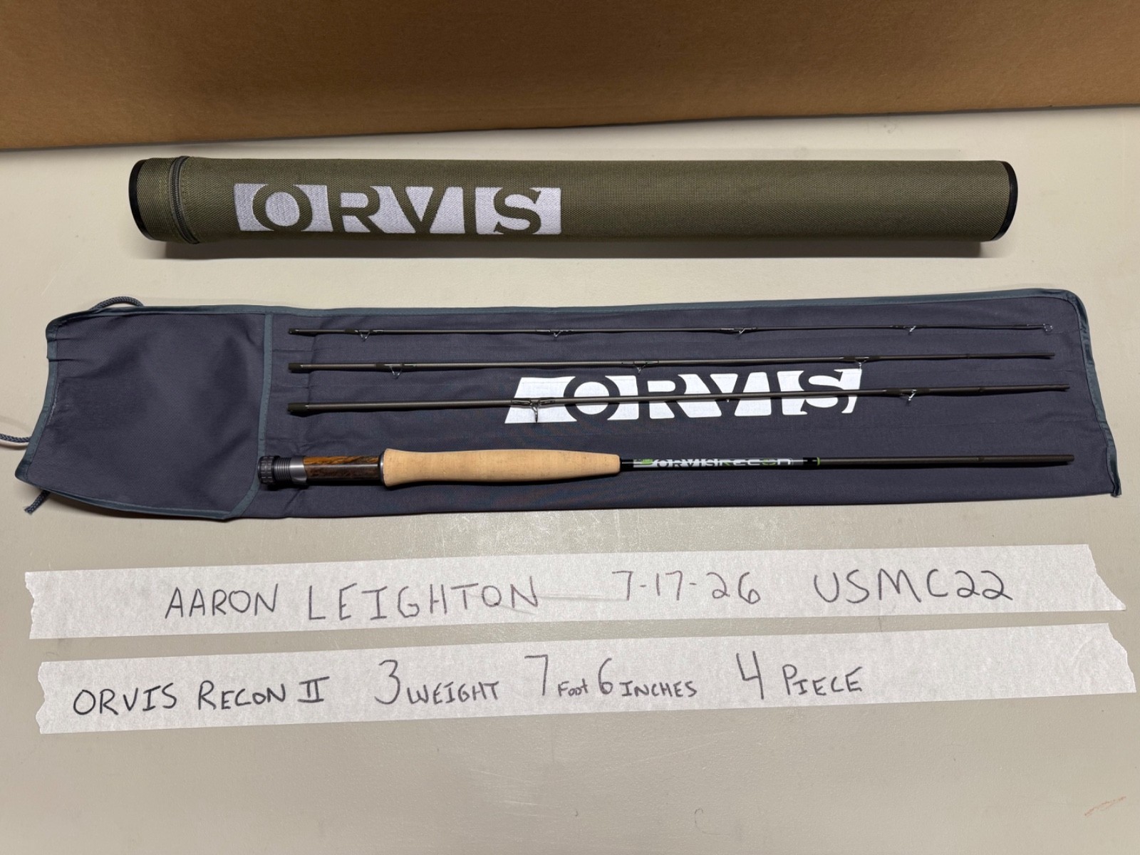 Orvis Recon II 3764 (3 Weight, 7’6″, 4 Piece)
