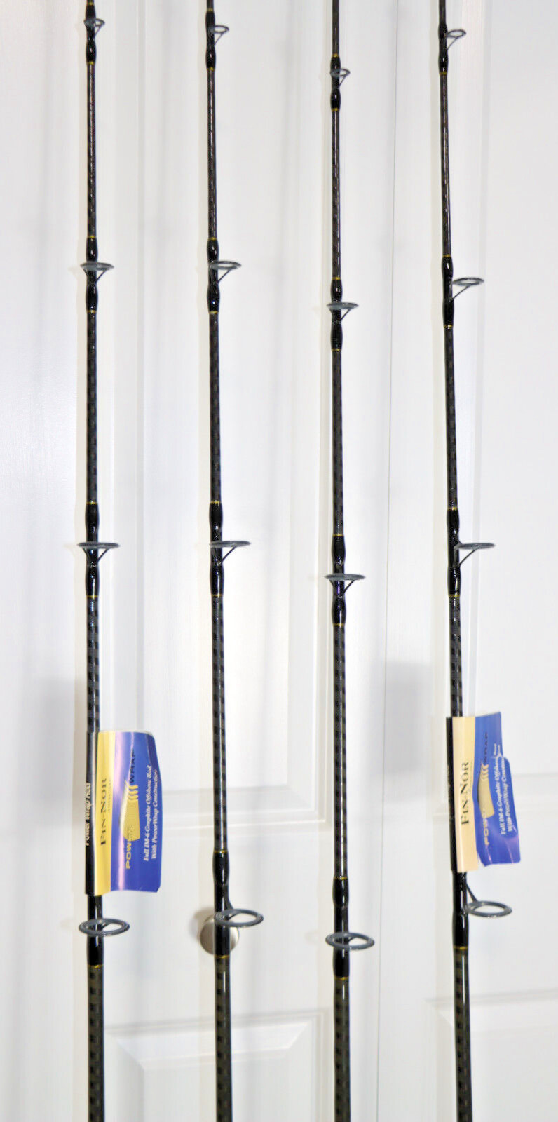 FIN-NOR Power Wrap Fishing Rod SaltWater Offshore PWSS 7′ C/W 16LBS LOT OF 4