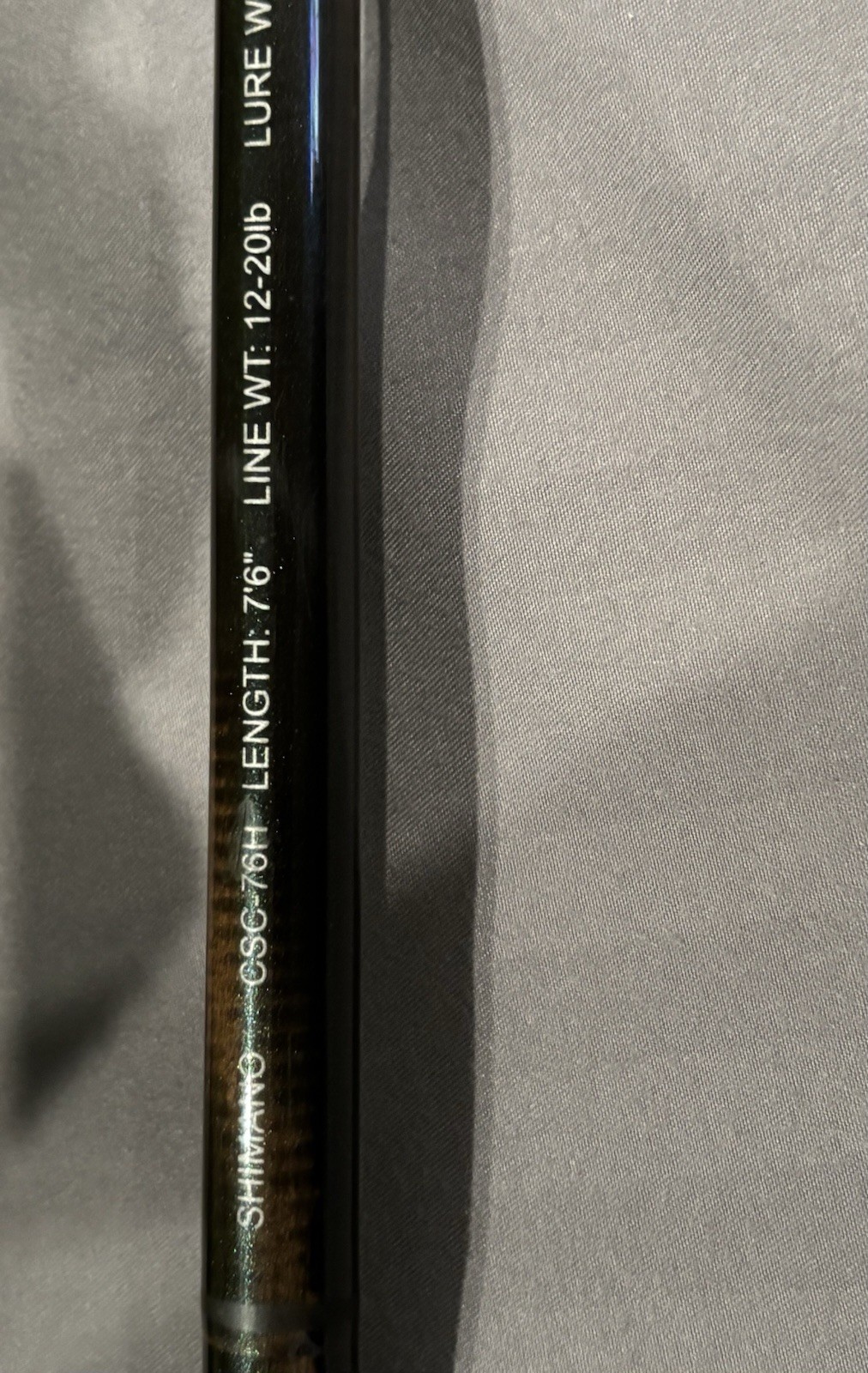 Shimano Clarus CSC-76H 7’6” Heavy Fast Casting Rod Graphite Cork IM-7