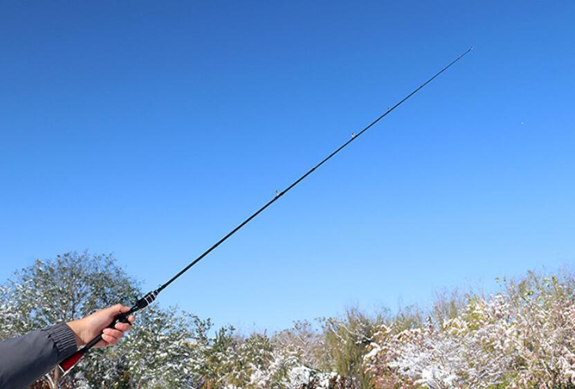 Casting Spinning Fishing Rods 5.5 ft 6 ft Carbon Fiber Rod 2 Section Travel Pole