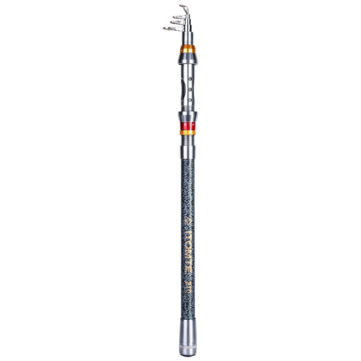 Heavy Duty 2.1M Carbon Fiber Fishing Rod Travel Telescopic Pole Spinning Rod US
