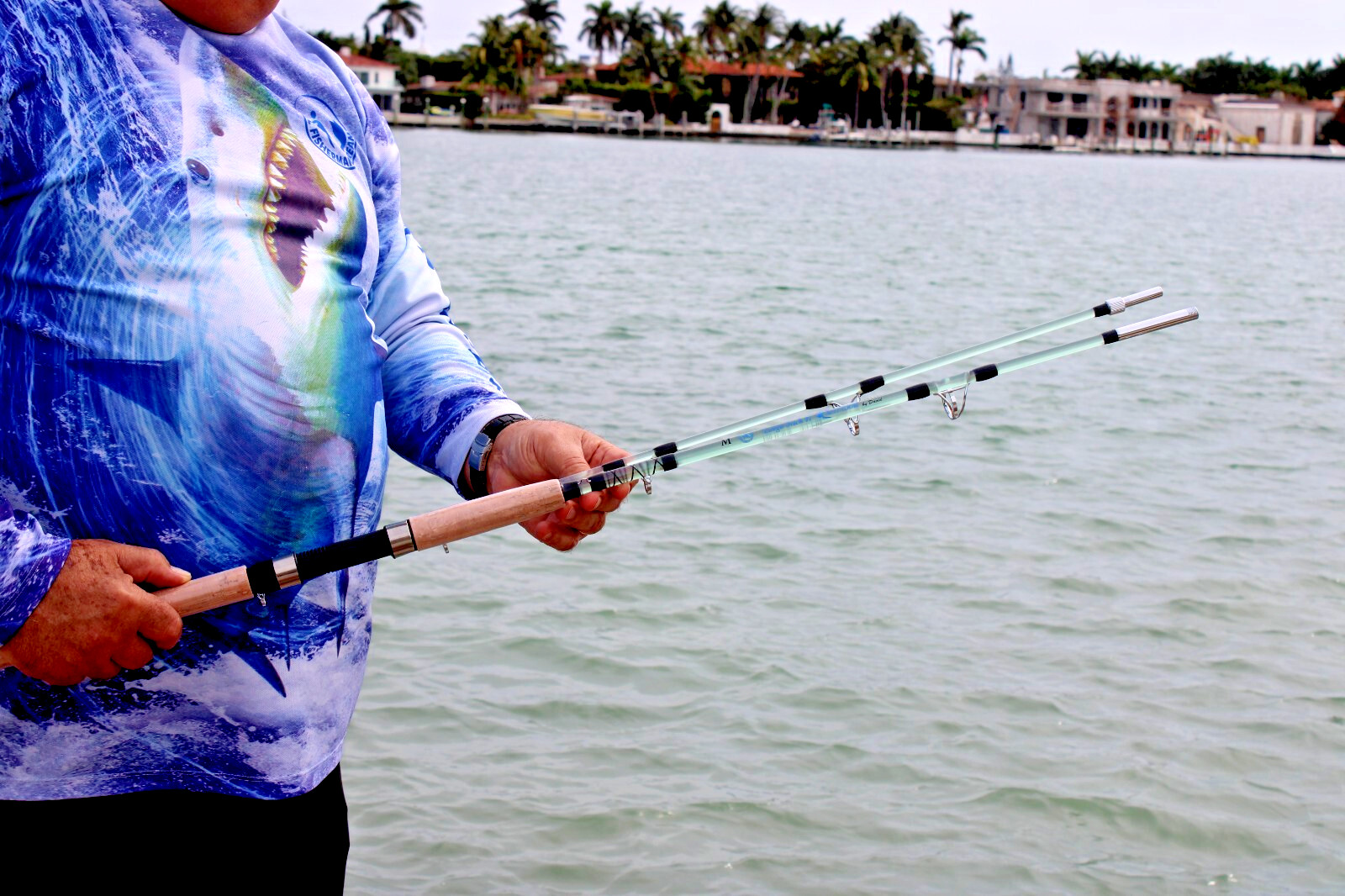 Spinning Rod – LARGO STICK II – M – 7ft – 2 Sections – 7 guides – Hook Holder