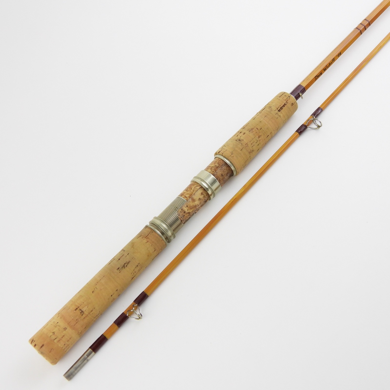 Fultz Rod Co. Bamboo Casting Fishing Rod. 6’ 6”. 5oz. W/ Tube & Sock.