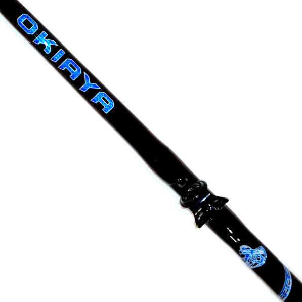 OKIAYA STANDUP RODS 50-80LB “The Wilson Sr” BLACK VENOM-PRO BLANK PAC BAY GUIDES