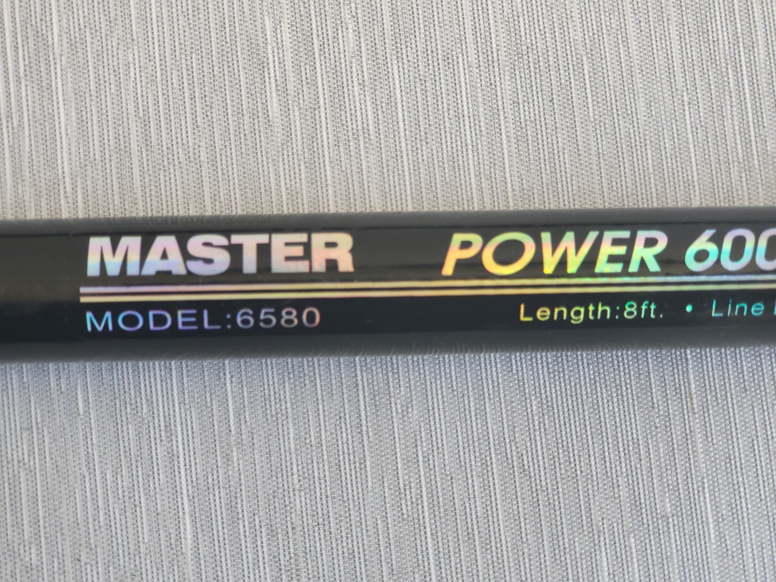 Master Power 6000 Graphite Fishing Rod 8ft 2pc Model 6580 Line 8-20lb Lure 1-3oz