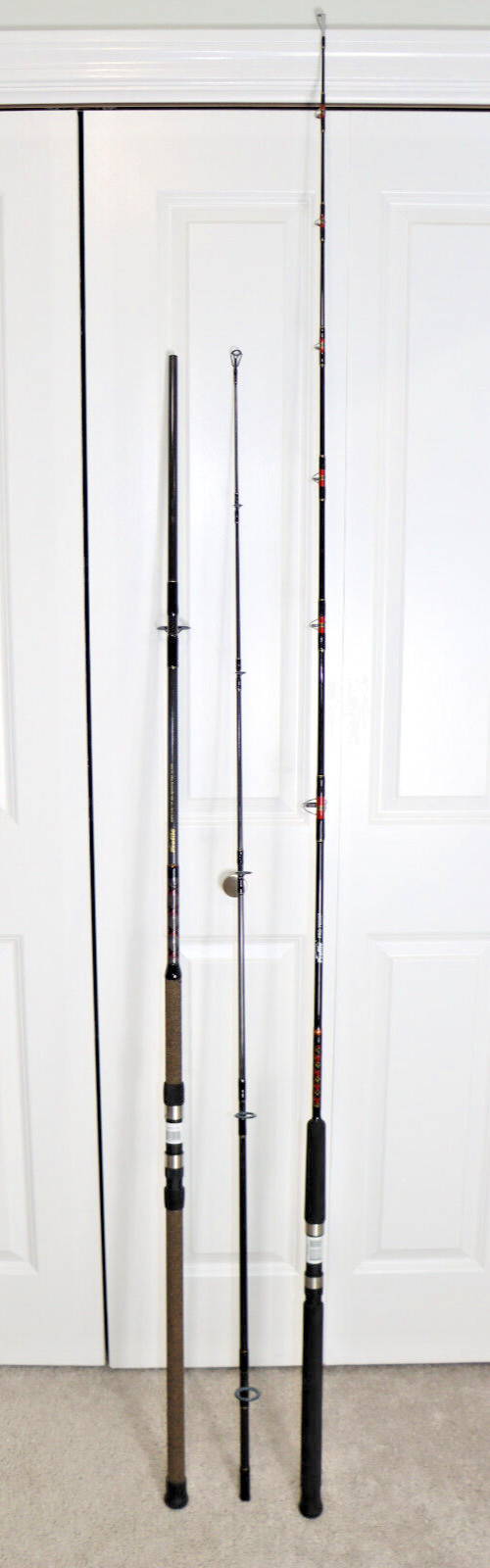 Profile 11′ 2pc Spinning 15-30LB & Pro 7′ Med-Heavy Action 20-40LB Fishing Rods
