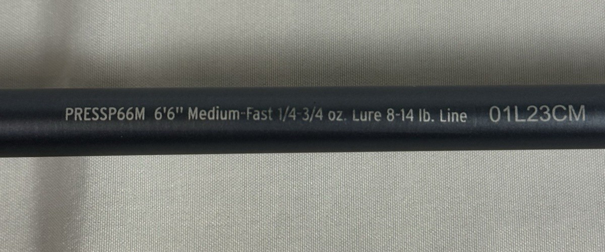 Pflueger President Spinning Fishing Rod 6’6″ 1 Piece Medium Power