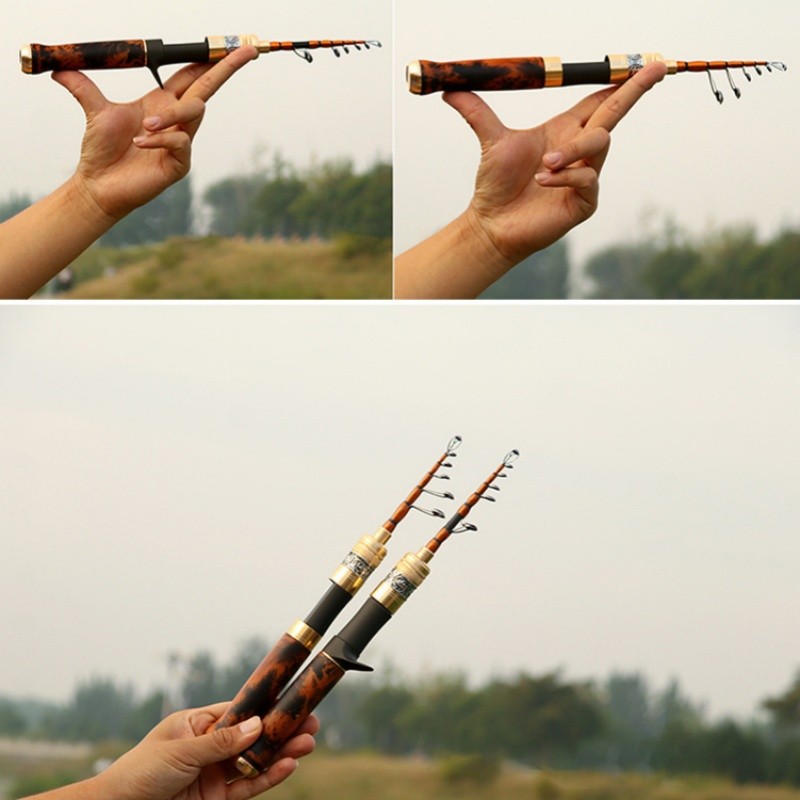 Telescopic Fishing Rods Spinning Casting Rod Carbon Fiber Rod Bass Ultra Light