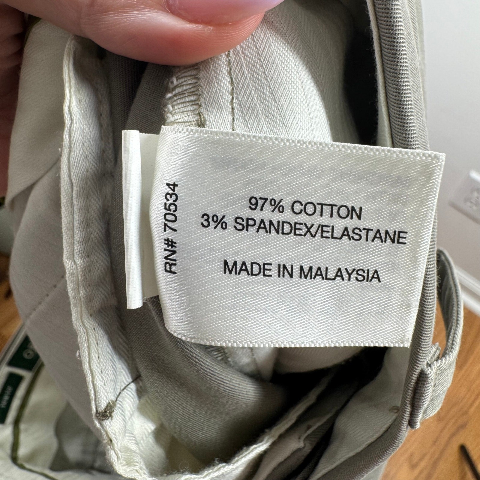 Orvis Pants Men 34X27 Beige Khaki NWT Trim Fit Trouser Cotton Career Spring Work