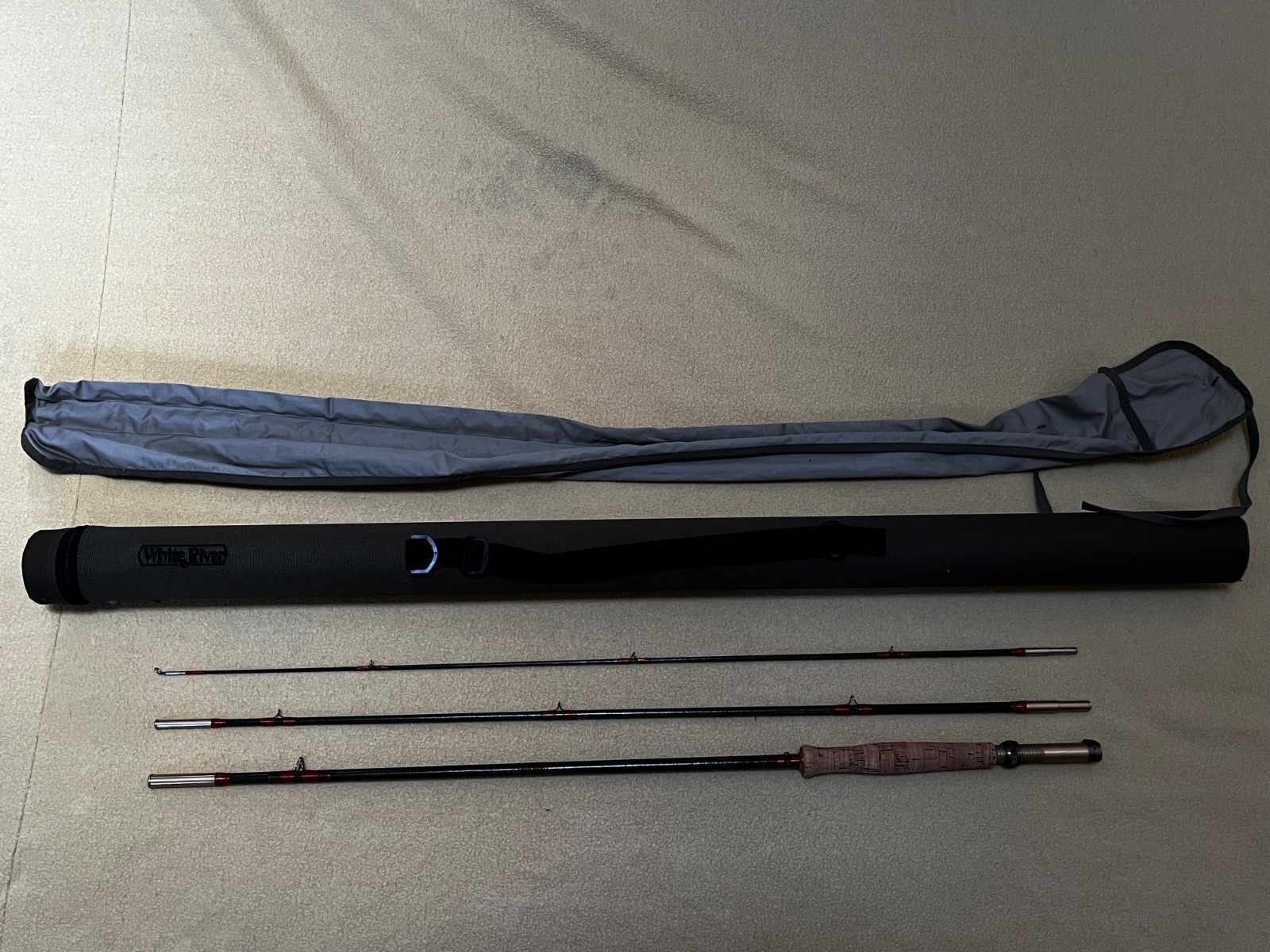 St Croix 7 foot 8 Inch 3 Piece Fiberglass Fly Rod Double Power