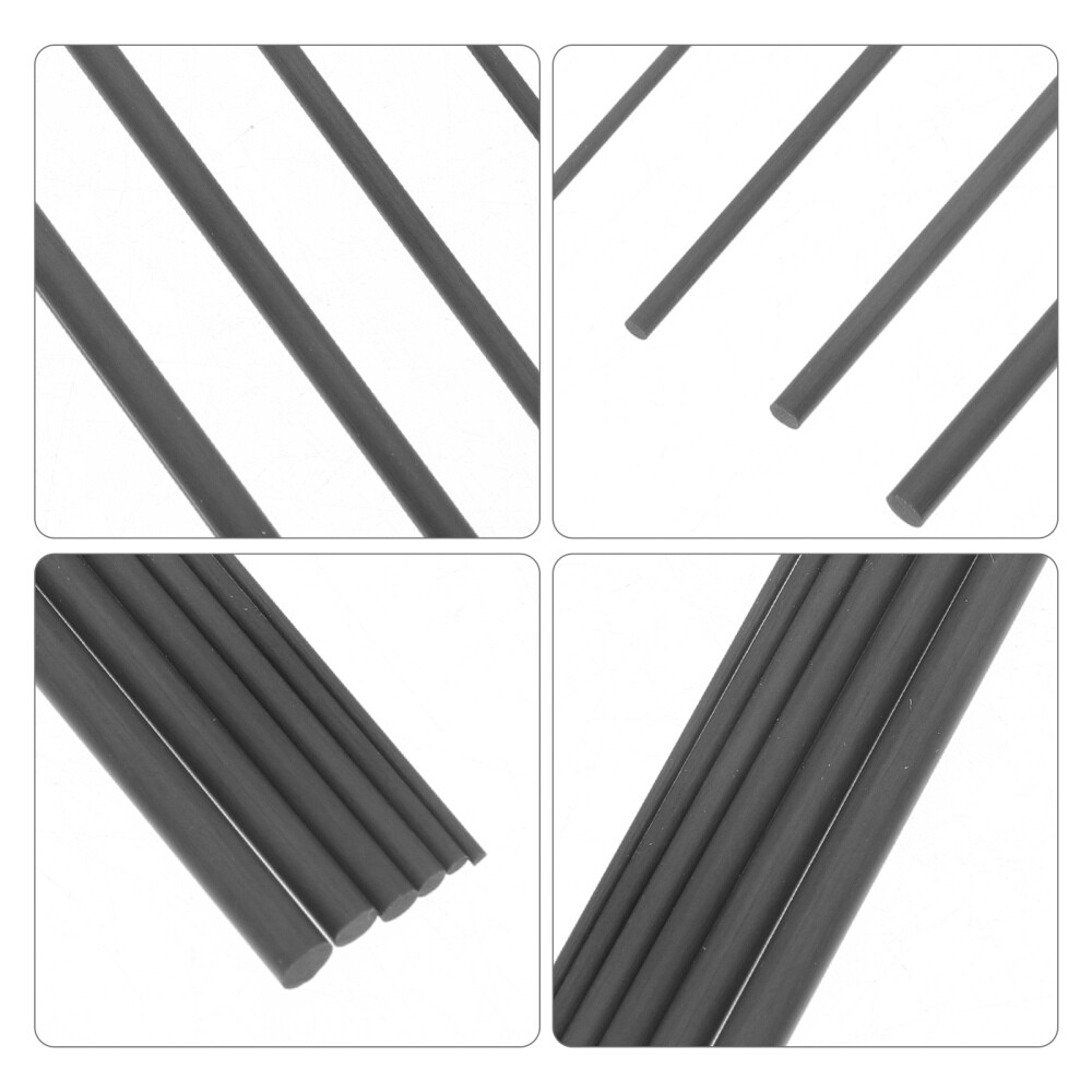 6Pcs Fishing Rods Repair Carbon Fibers Pole Repairing Carbon Fiber Solid Carbon