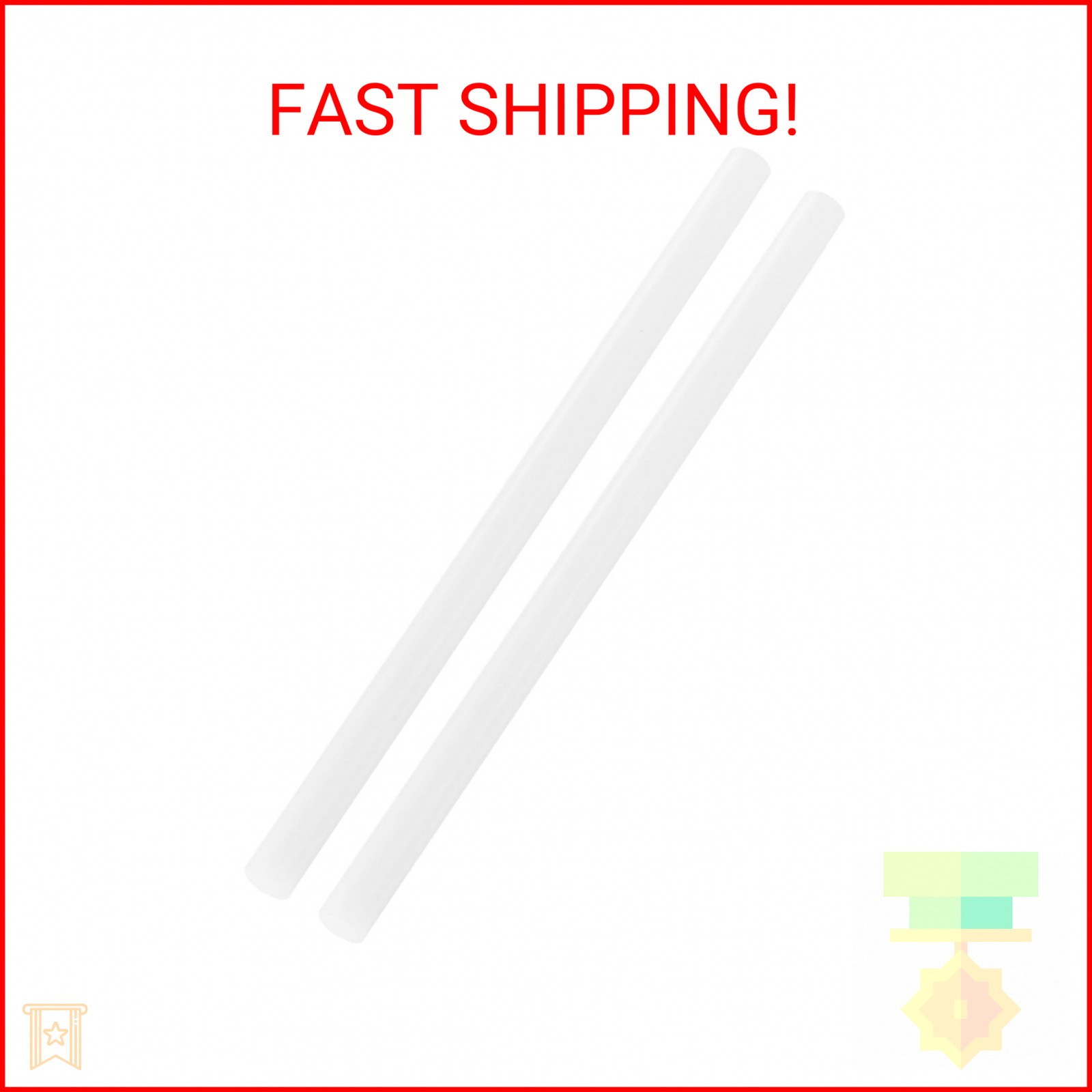 MECCANIXITY ABS Plastic Rod Round Solid Bar 10 mm x 200mm White for DIY Model Ma