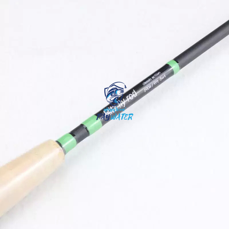 PayWater 9′ 5wt Classic Action IM6 Fly Rod Green/Black Matte w/ EXTRA TIP