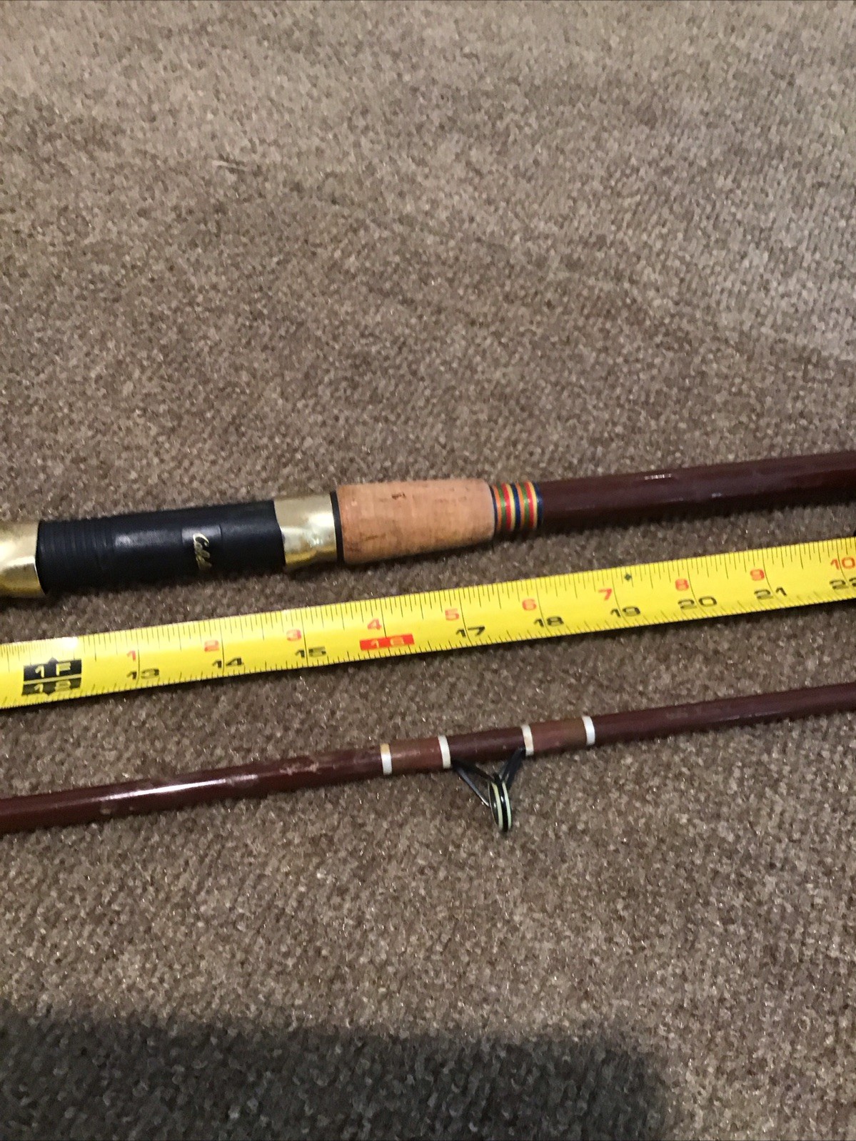 Vintage Fenwick Woodstream 12′ 2-pc FS1440 Spinning Rod USA Custom Fiberglass