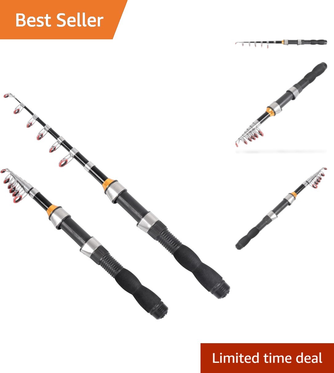 Durable 4.9ft Extendable Fishing Rod – Perfect for Beginners and Skilled Anglers