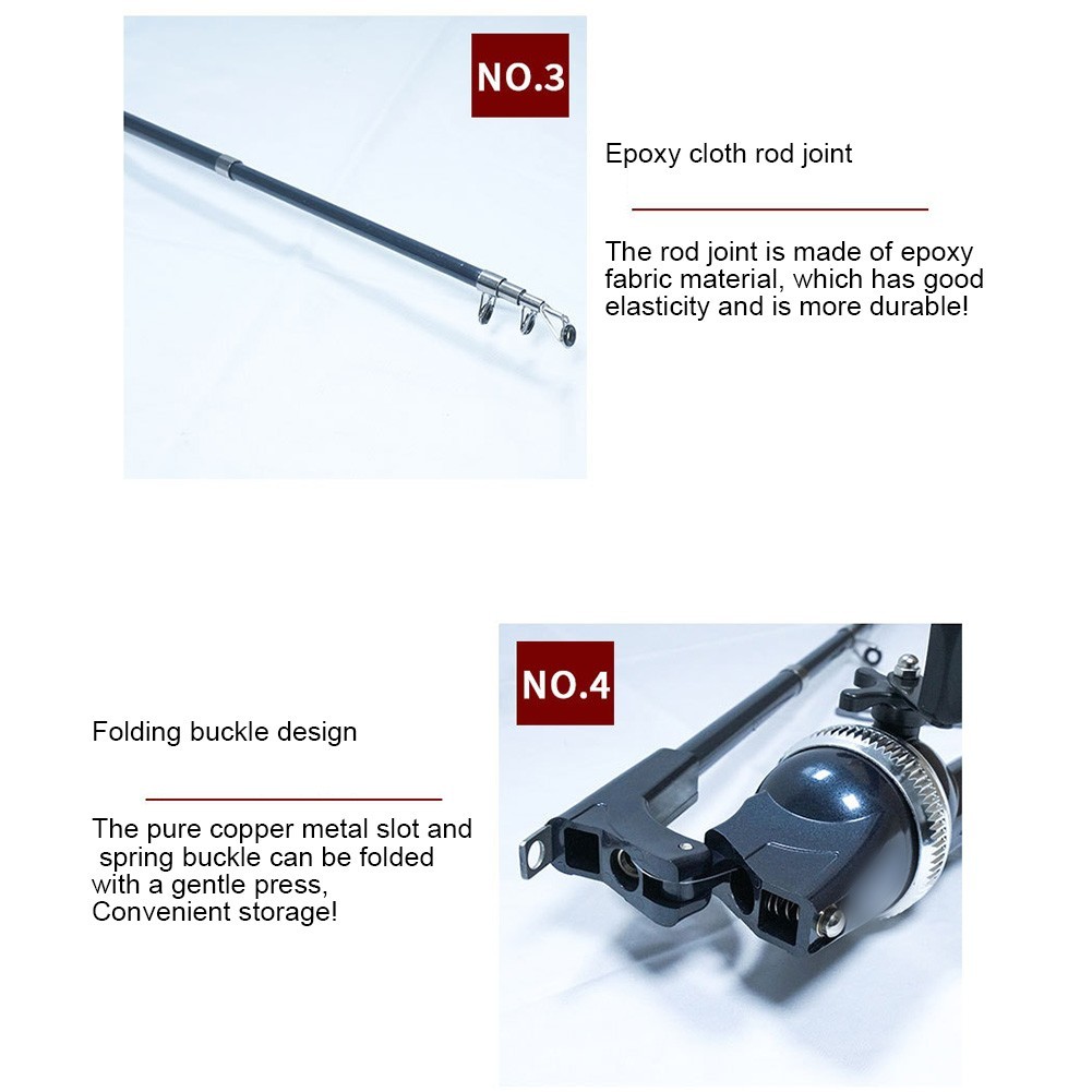 Telescopic Fishing Rod with Easy Setup Reel Perfect for Any Fishing Adventure