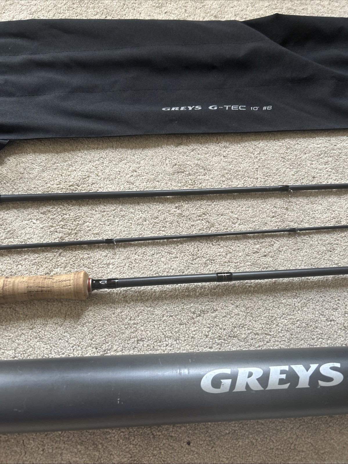 Greys G-tec 10 Foot #8 Weight carbon Fly Fishing Rod Predator Trout G Tec GTec