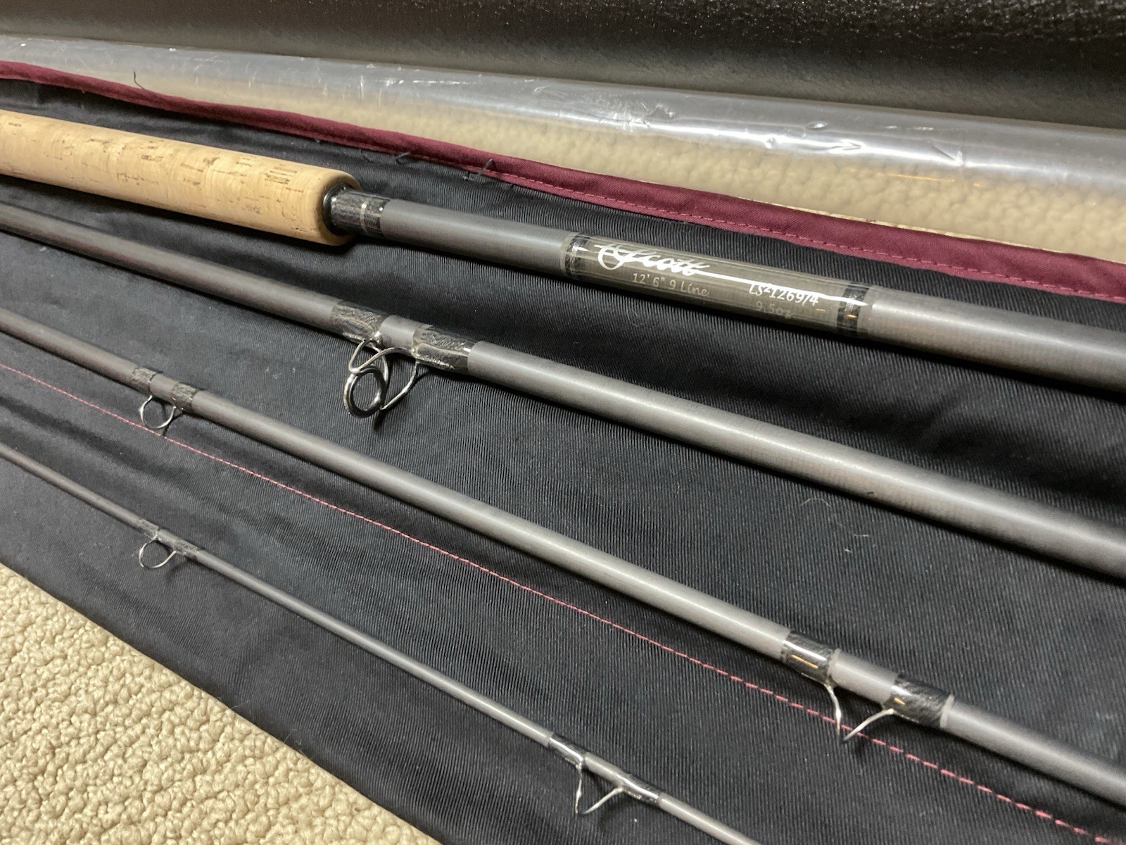 UNUSED Scott Spey Fly Rod LS2 1269/4 Shooting Head Special 12’6” 9wt