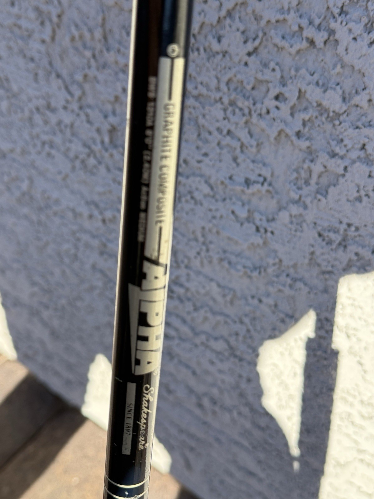 Vintage Shakespeare Alpha BWS 1310A 8’ Graphite Spinning Rod 2-Pc Medium Action