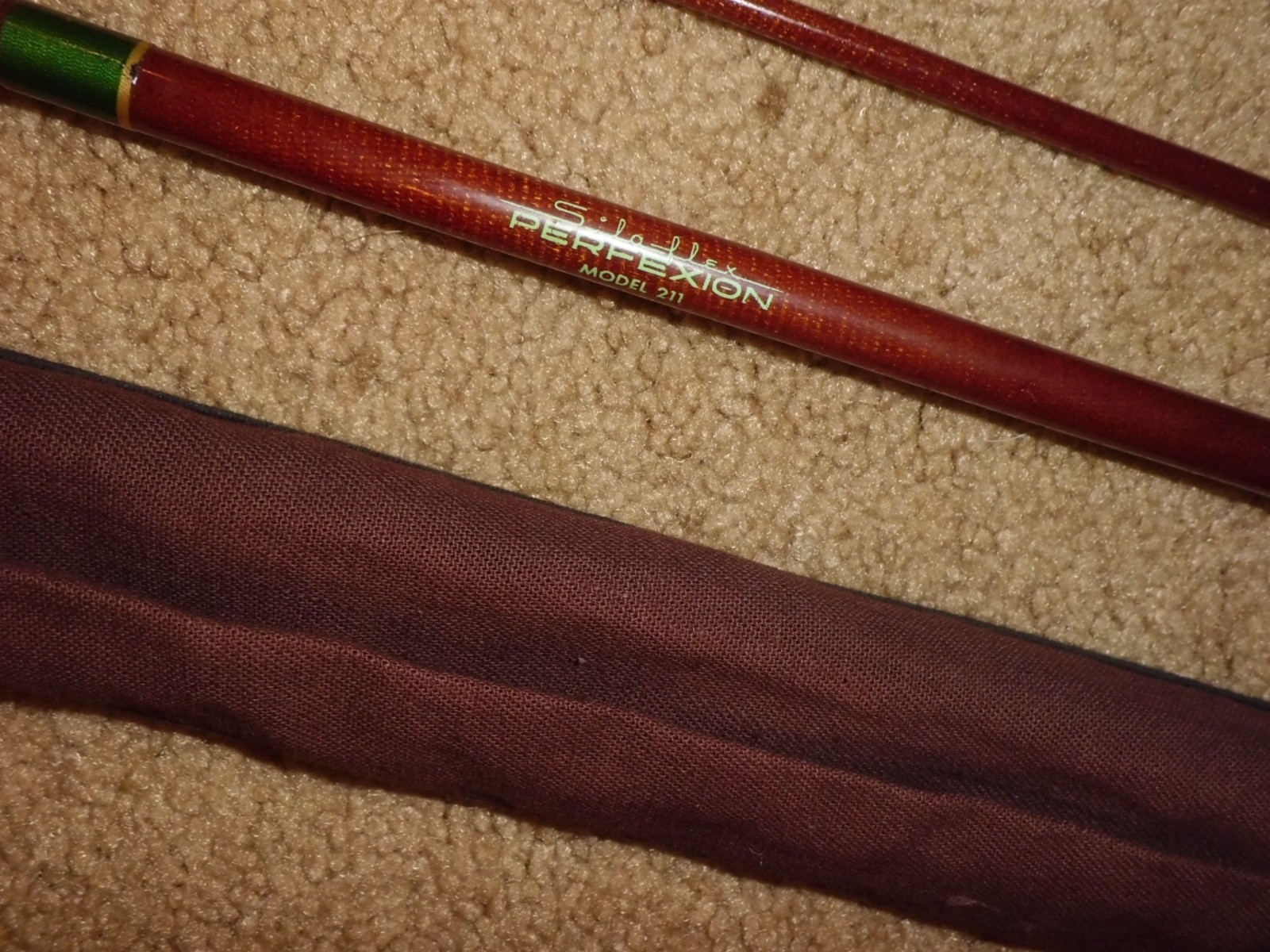 Vintage SILAFLEX Perfexion Model 211 Fibertglass Fly Rod- USA- HDH fly line