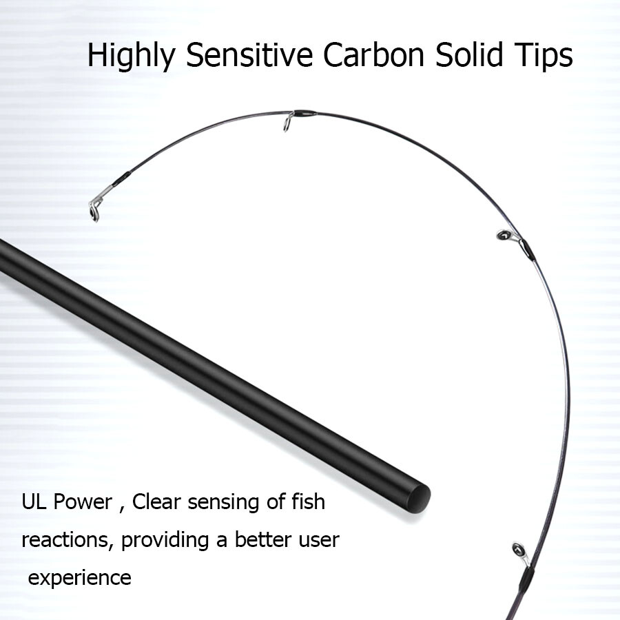 MAKFISH Spinning Rod 6ft 6.6ft 2-8lb Fast Casting Fishing Carbon Rod Trout Cork