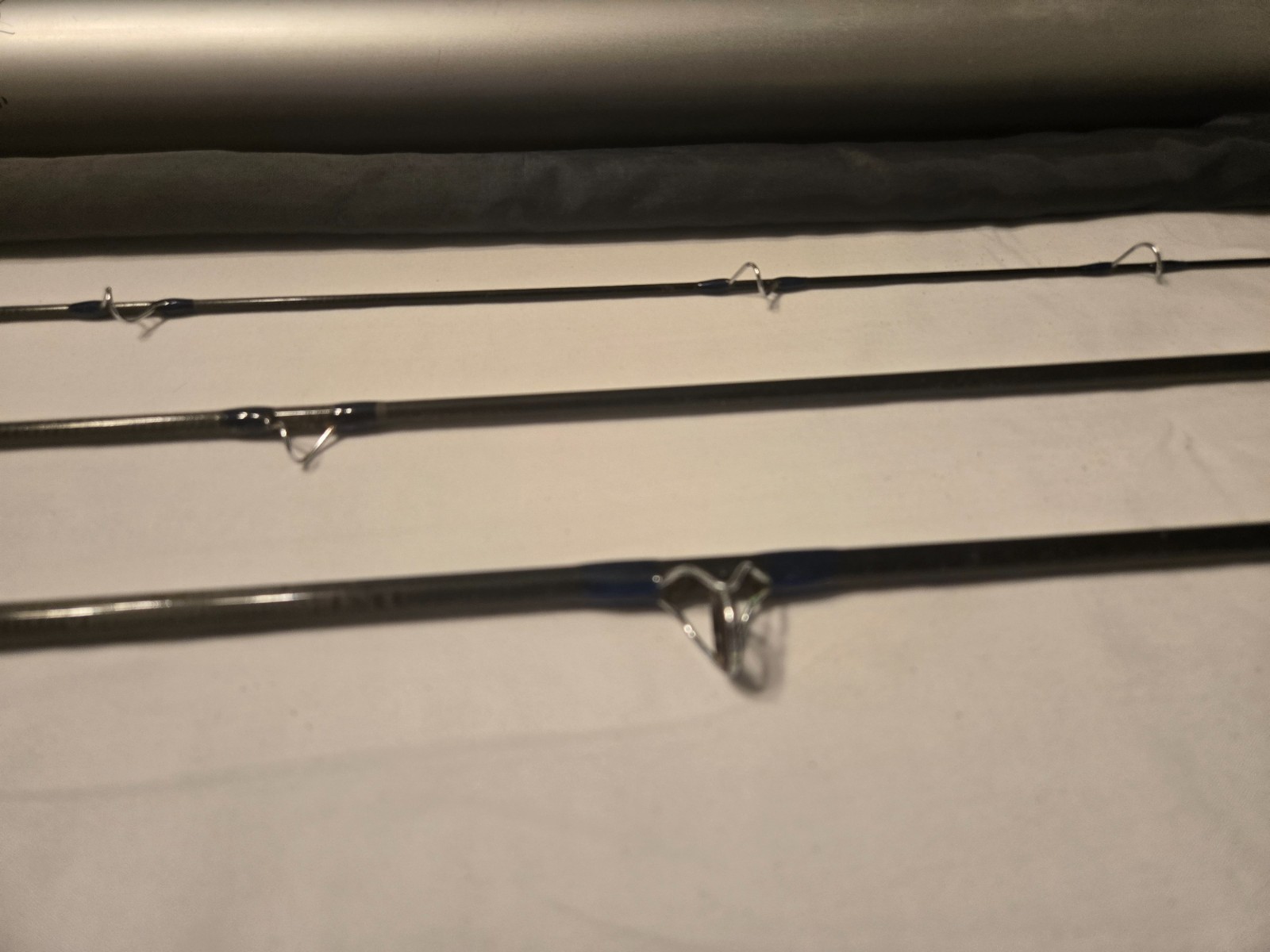 Fisher Travel Saltwater Fly Rod 9′ 9/10wt 4-Piece w/ Original Sock & Alum. Tube