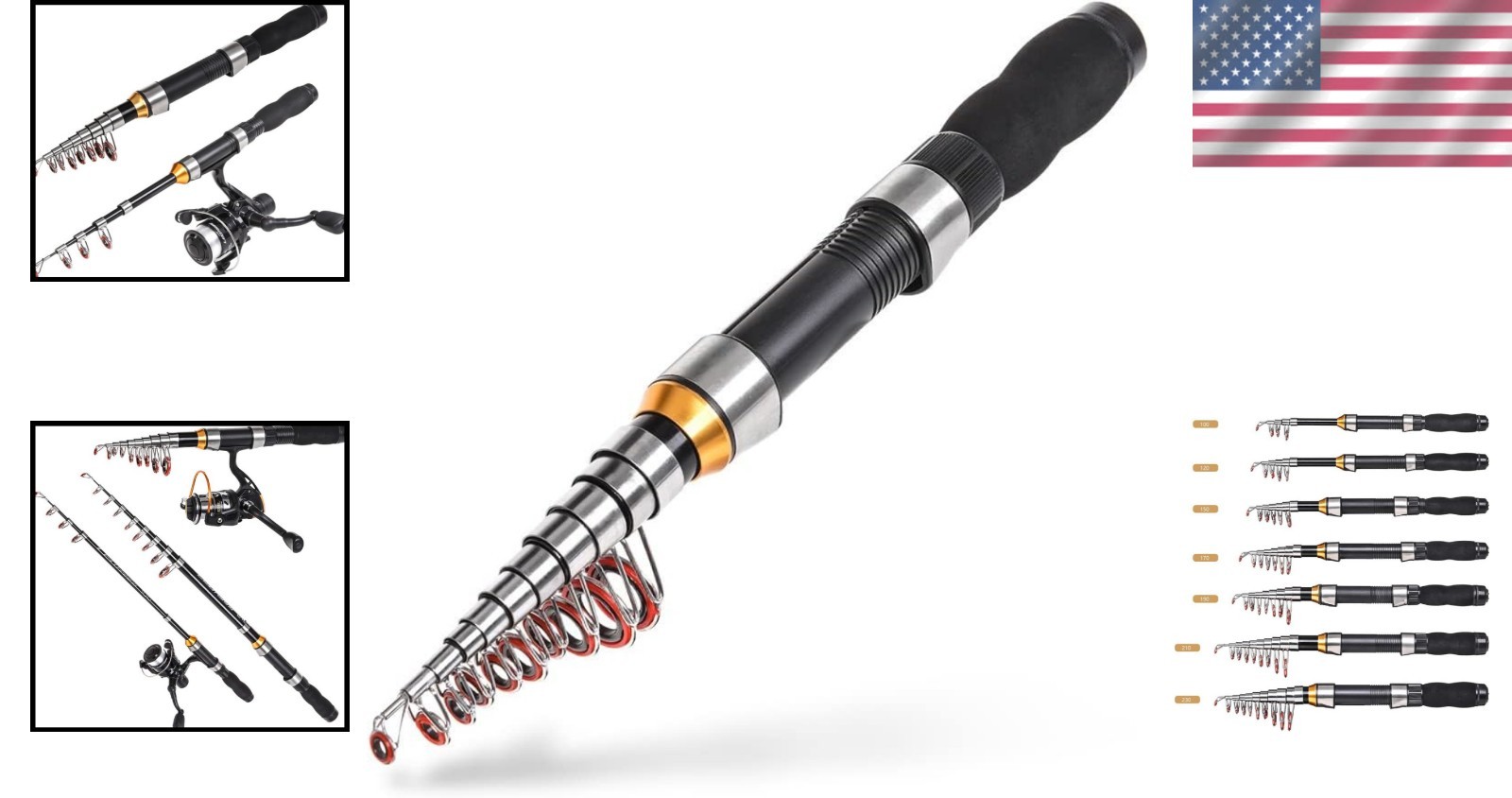 Ultra-Portable 1.0m-2.3m Fiberglass Fishing Rod – Perfect Gift for Anglers