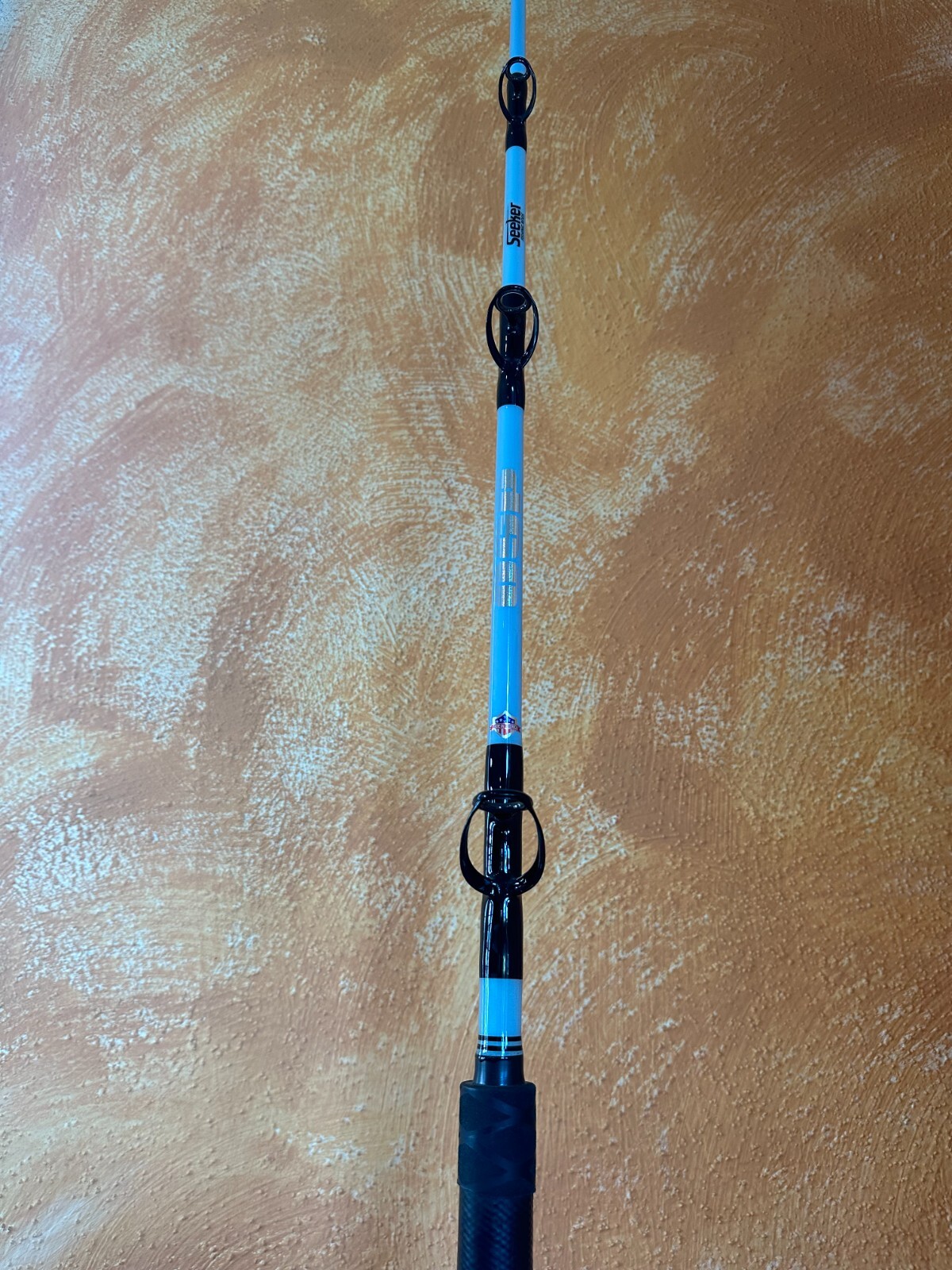 Seeker OSP rail rod 2×4 7’3″ 80 – 130# w ReelQuick 27mm dovetail reel seat.