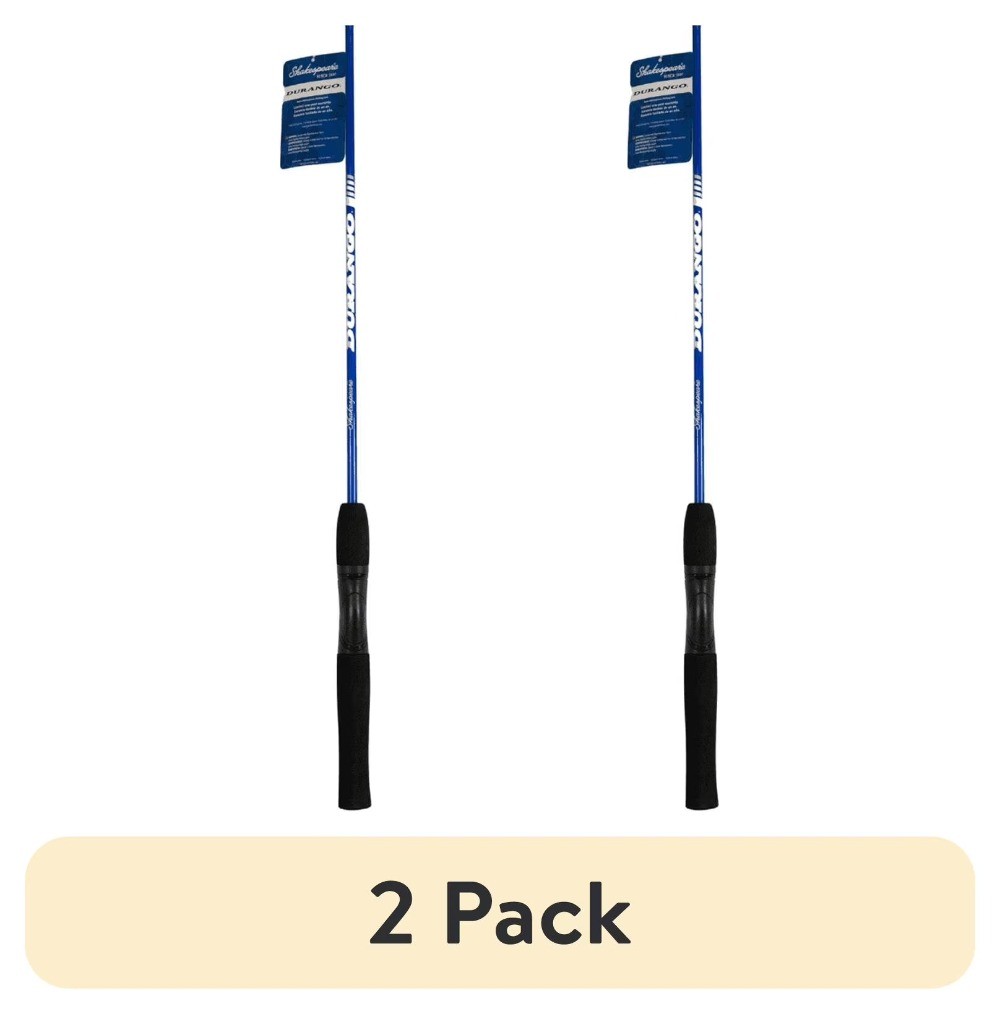 (2 pack) Spinning Rod, 6’6″ Medium Fishing Rod, 2 Piece