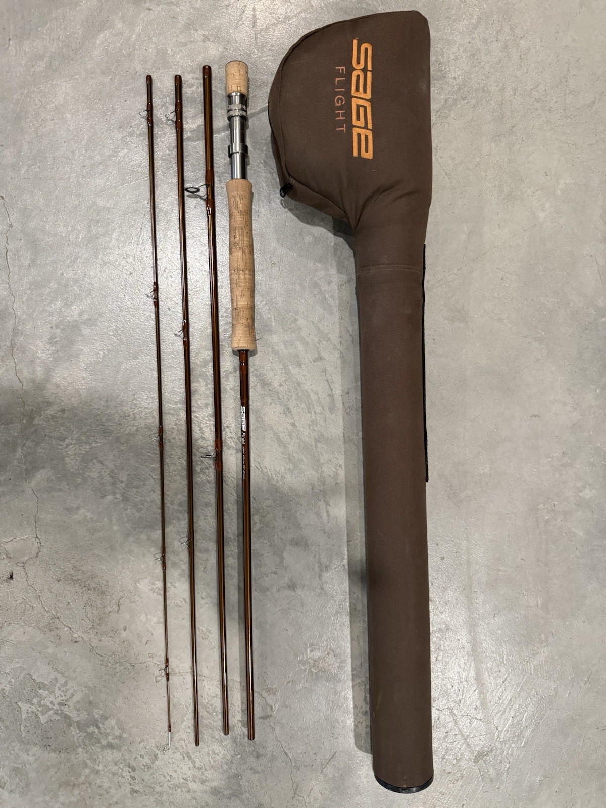 SAGE Flight 1090-4 Fly Fishing Rod 9ft 10 wt 4pc Graphite with Tube