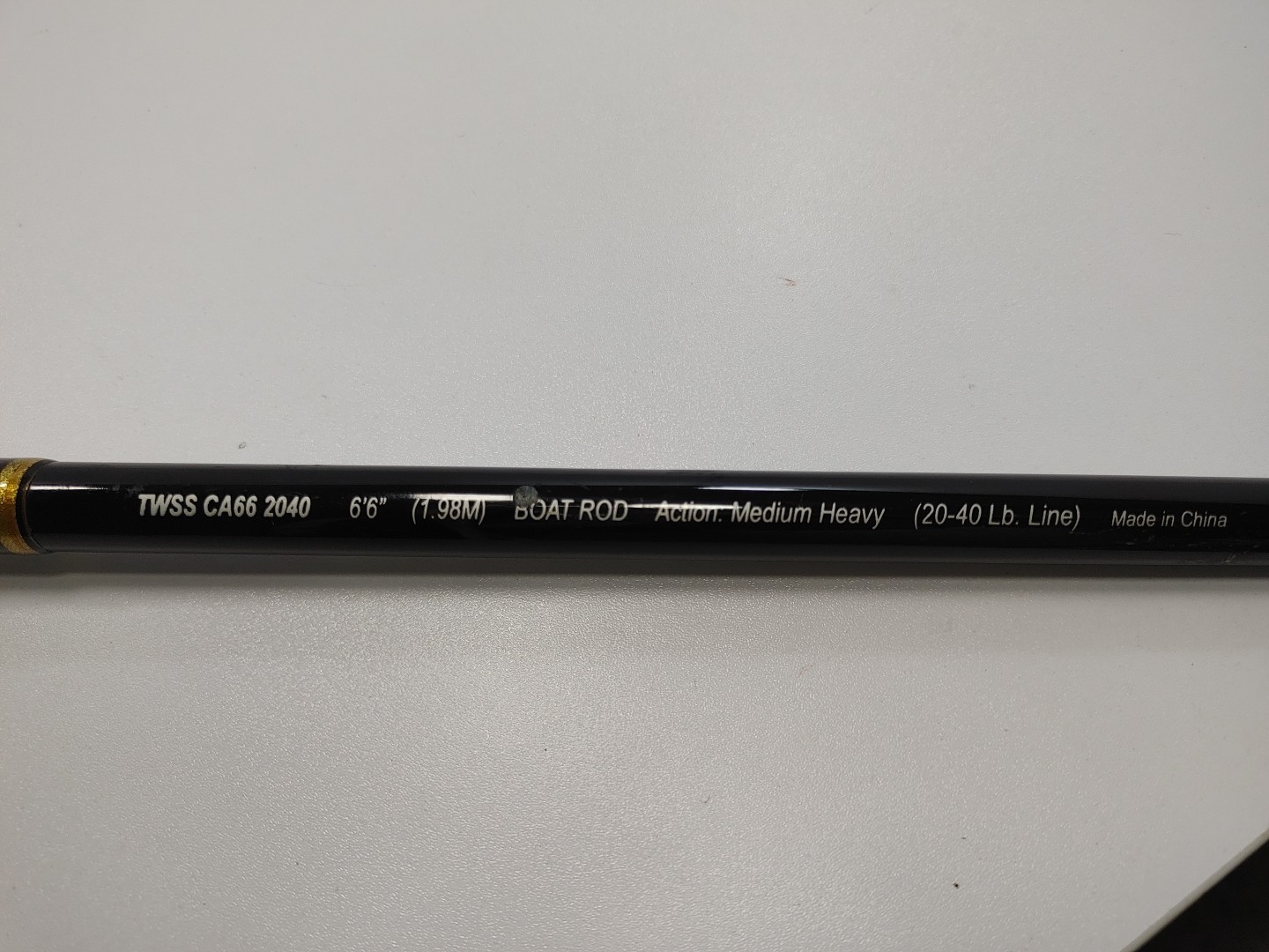 Shakespeare Tidewater TWSS CA66 2040 Boat Casting Fishing Rod 6’6” 1 Piece