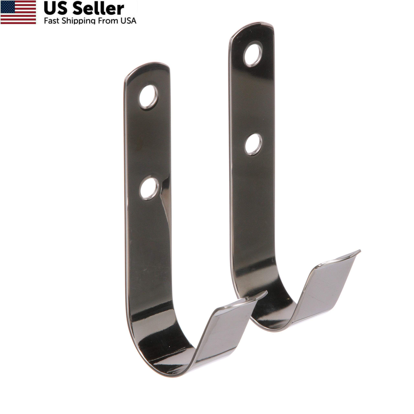 Seachoice Boat Hook Holders, Polished One Size, Stainless Steel