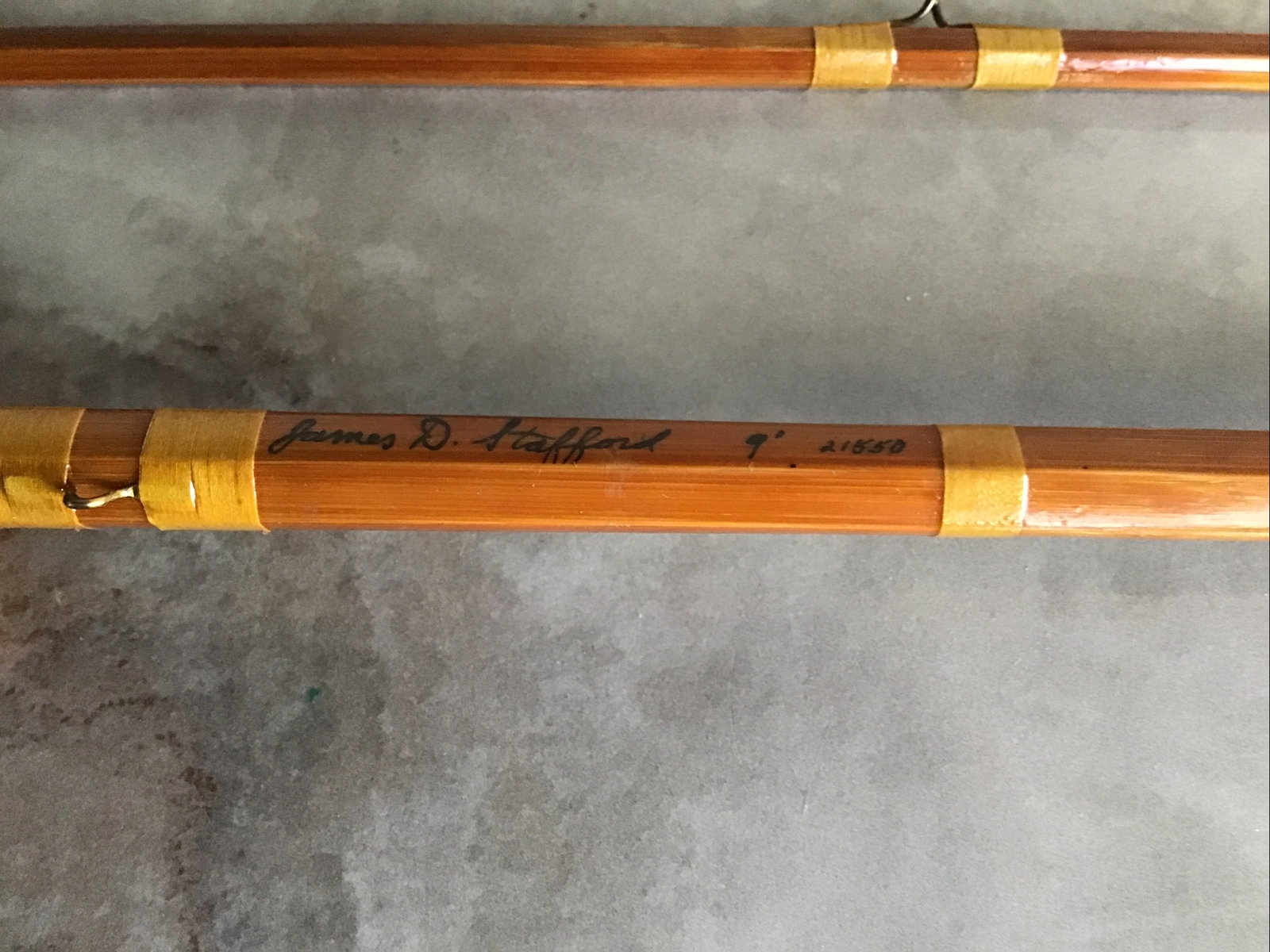 JAMES D STAFFORD 9’0” Split Bamboo Fly Rod with FULL LENGTH EXTRA TIP!! R12