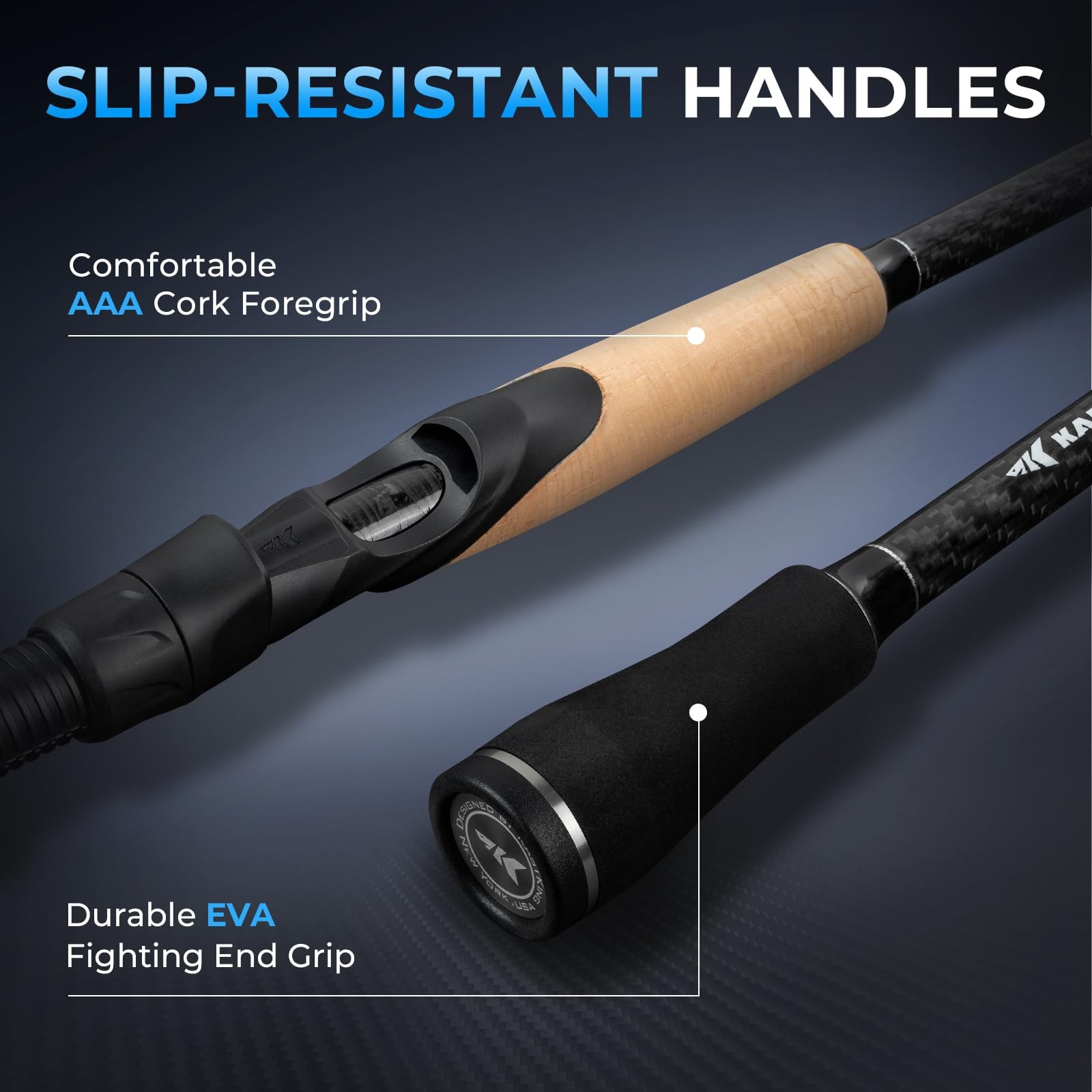 Kastking Spartacus Passage Travel Fishing Rods Portable 4-Piece Spinning