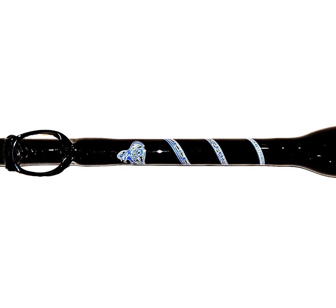 OKIAYA BLACK VENOM-PRO BENT BUTT FISHING ROD 80-130 LB. “THE COBRA” FUJI GUIDES