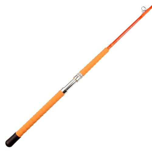Catfish Fishing Rods 7’6 Glow in Dark The Challenger Casting Rod, Orange